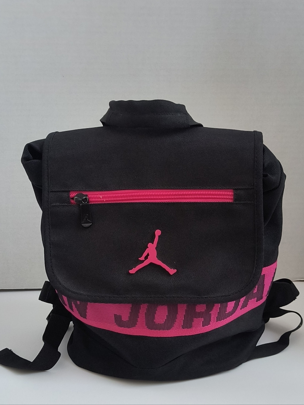 Nike Air Jordan  Small Backpack Black and Pink  Large Jumpman Logo
